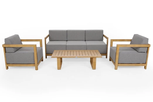 Zestaw mebli Lyon Teak / Fog Grey