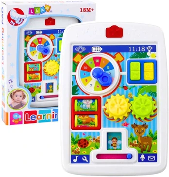 Lean Toys Interactive Educational Planšetė For Toddlers Lights Sounds