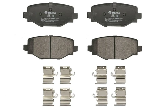 stabdžių trinkelių rinkinys, diskinis stabdys BREMBO P 37 032