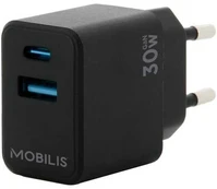 Mobilis WALL CHARGER - 30W - 1 USB A +/1 USB C - GAN kaina