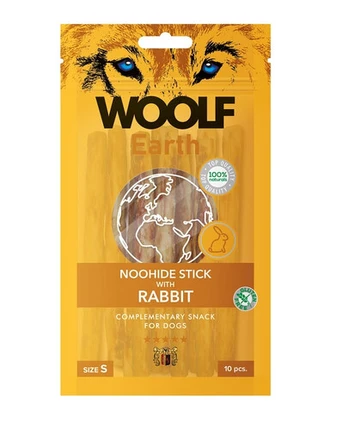 WOOLF Earth Noohide Stick with Rabbit S 90g triušių lazdelės