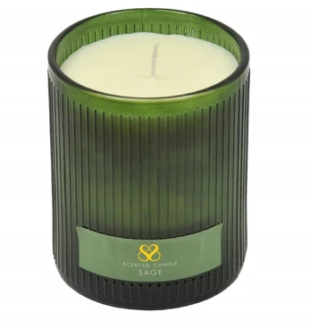 Kvapi žvakė šalavijas – Scented Candle 1 vnt. | Relaksacija ir elegancija