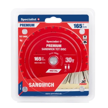 SPECIALIST+ pjovimo diskas Sandwich 165x20x30T