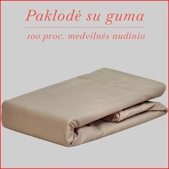 Paklodė su guma - 180x200+30cm.