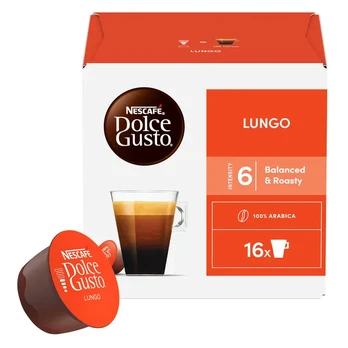Kavos kapsulės NESCAFE DOLCE GUSTO LUNGO, 112 g (16 vnt.)