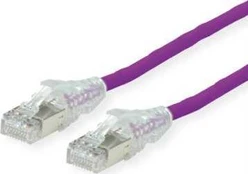 SECOMP DTWYLER Patchkabel Kat.6A (klasa EA) S/FTP, CU 7702 flex LSOH, AMP v2, violetinė, 5 m