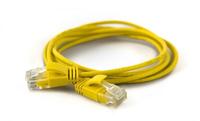 Wantec Patchkabel UTP CAT6a d=2,8mm 1,00m gelb