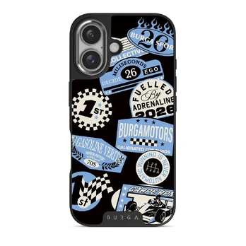 Finish Line - iPhone 16 Plus Case, Elite Dark (MagSafe) / Silver