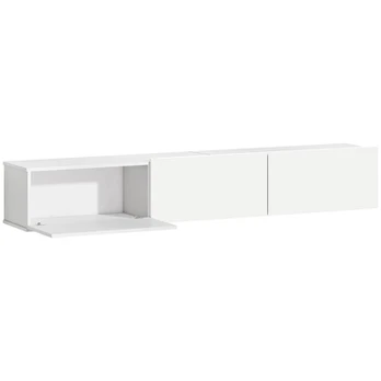 TV spintelė pakabinama, 180 cm, balta