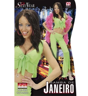 "SAMBA DE JANEIRO" elastanas (neoninės žalios spalvos viršūnės ir kelnės)