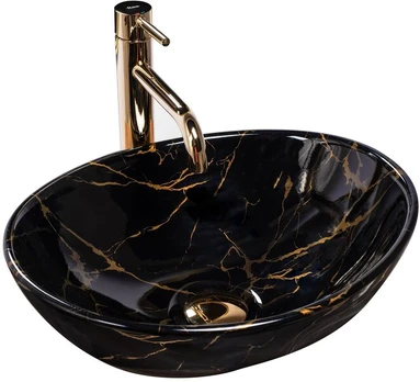Pastatomas praustuvas REA SOFIA MARBLE SHINY 41x34,5x15
