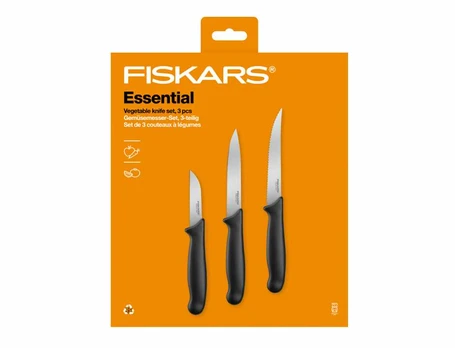 Fiskars ESSENTIAL vegetable peilis set 3pcs 1065584