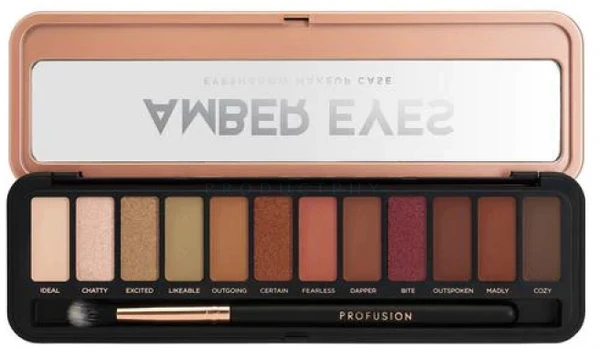 ProFusion Profusion, Amber Eyes, Eyeshadow paletė, 12 g Moterims
