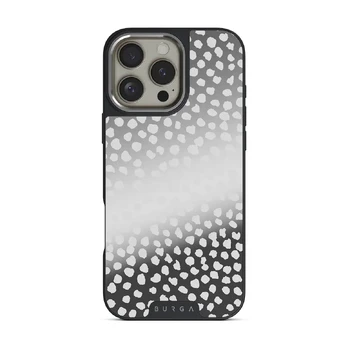 Night Sky - Dotted iPhone 16 Pro Max Case, Elite Mirror Dark (MagSafe) / Silver