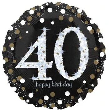Amscan Folie ballon 40 år Sparkling
