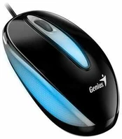 Pelė GENIUS DX-Mini Juodas/ su laidu/ 1000 dpi/ USB/ juodas/ RGB LED