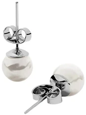 Furiosa Elegant Pearl Dot Stud Earrings SE-PEARLDOT-S
