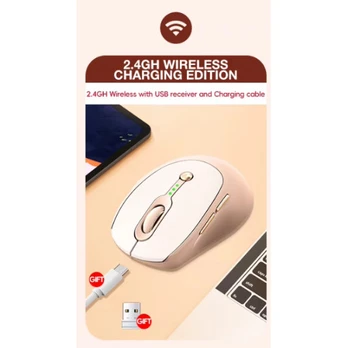 RoGer Q7 Wireless Rechargeable Mouse DPI 1600 / Type-C