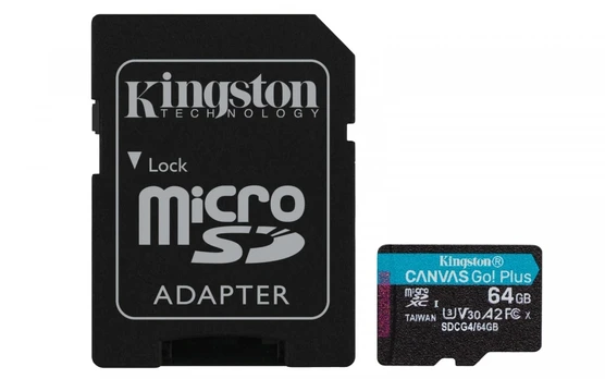 Atminties kortelė microSD 128GB Kingston Canvas Go Plus