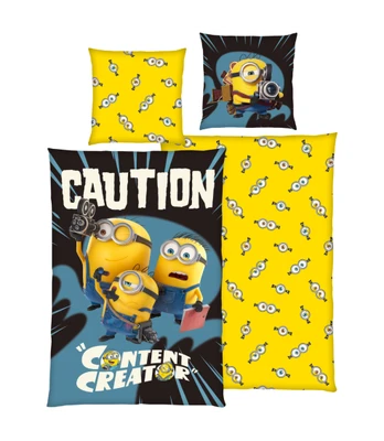 Patalynės komplektas „Minions“ (80x80 cm)