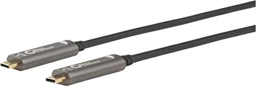Kabelis USB MicroConnect USB-C - USB-C 20 m Juodas (USB3.1CC20OP)