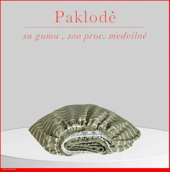Paklodė su guma - 160x200+20cm.