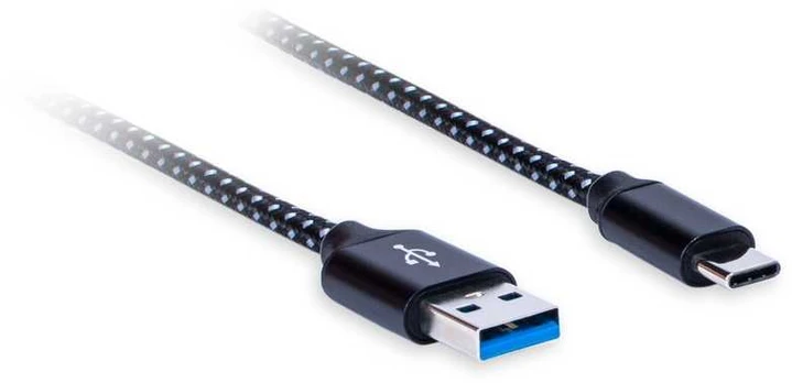 Kabelis USB-C (M) - USB 3.0 A (M), Długość: 1,8m AQ Premium