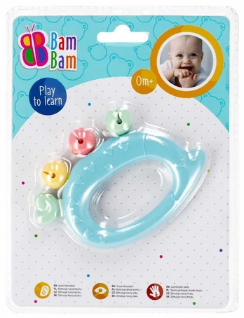 Barškutis ežiukas pastelinis BAM BAM 475313