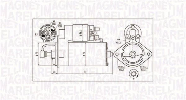 Starteris MAGNETI MARELLI 063720984010