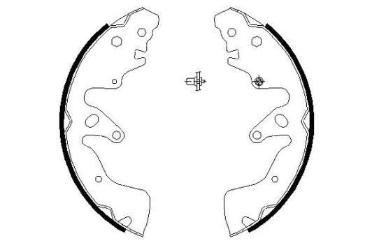 TEXTAR 91068700 Brake shoe set