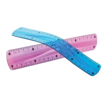 Lanksti plastikinė liniuotė CENTRUM 20 cm