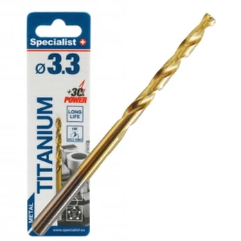 Metalinis grąžtas Specialist+ Titan, 3.3 mm