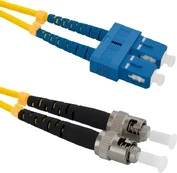 Qoltec Patchcord światłowodowy SC/UPC - ST/UPC | Singlemode | 9/125 | G652D | Duplex | 2m kaina