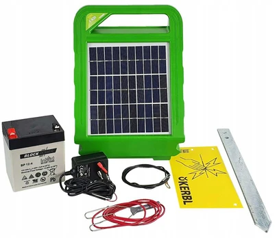 Elektrinis piemuo su saulės panele Kerbl Titan S400