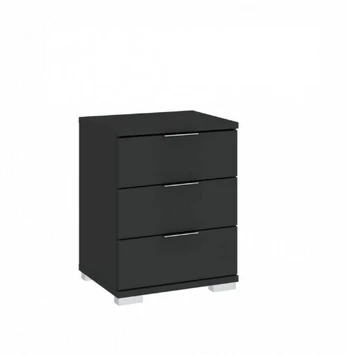 Komoda Intermeble Praga 3S, juoda