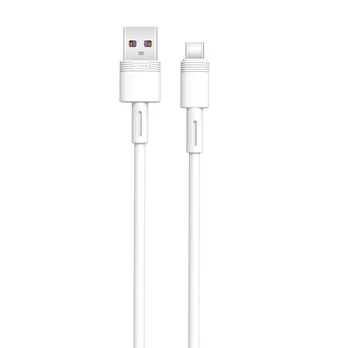 XO cable NB-Q166 USB - USB-C 1,0 m 5A baltas