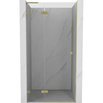 Dušo durys Mexen Lunar L Left, 120 cm x 200 cm, aukso