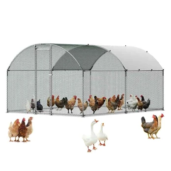 Vevor Metalinė vištidė 3x4x2 m su užraktu