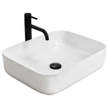 Praustuvas Rea Demi Slim, keramika, 51 cm x 39 cm x 13.5 cm