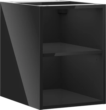 Mexen Box-A spintelė su lentyna, 35 cm, Juodas glossy