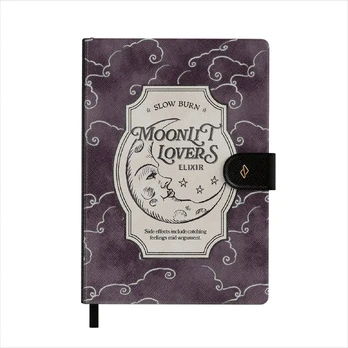 Moonlit Lovers - Notebook, A5 (14.8 x 21cm) / Grid