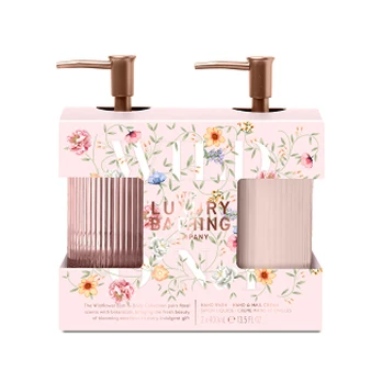 Grace Cole Gift set Peony, Peach & Raspberry 2 pcs Vonios ir dušo priemonė