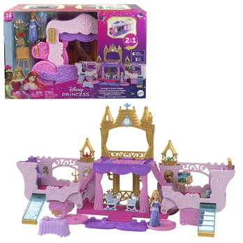 Mattel Rinkinys figurek princesė disneya karoca-zamek 2w1