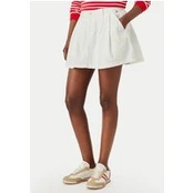 Tommy Jeans Mini sijonas DW0DW22971 Balta Relaxed Fit