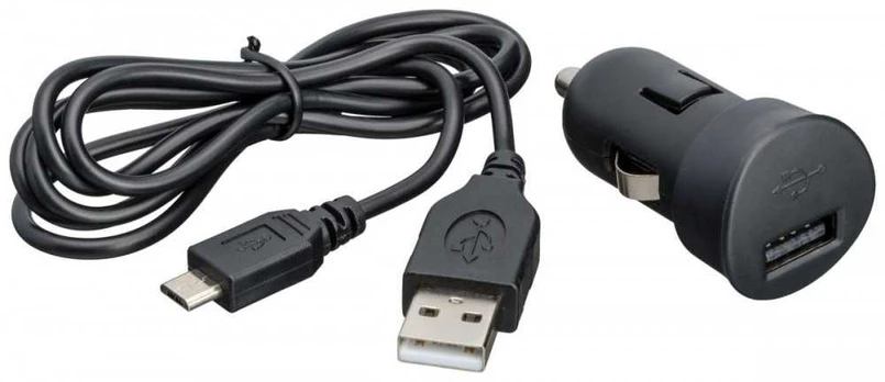 Įkroviklis samochodowa micro USB 1A Bigben MINICACMIC - komplektas