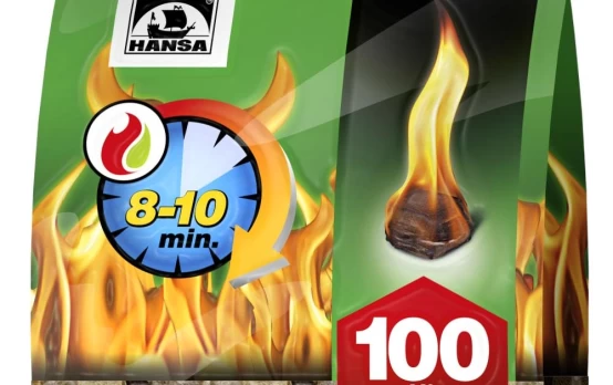 Ugnies įdegtukai HANSA 100 vnt.
