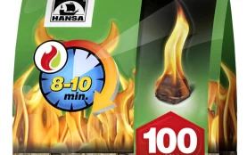 Ugnies įdegtukai HANSA 100 vnt. kaina