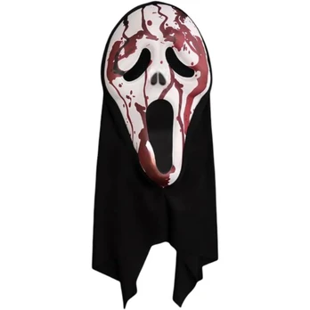 Tekančio Kraujo Efektas Helovino Kaukė Klyksmas Ghostface Universalus Dydis