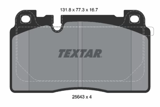 TEXTAR 2564305 Brake pad set