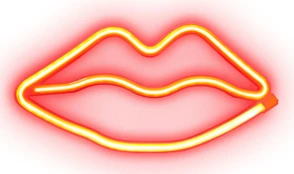 LED lempa SBS Red Lips Glow Neon efektas
